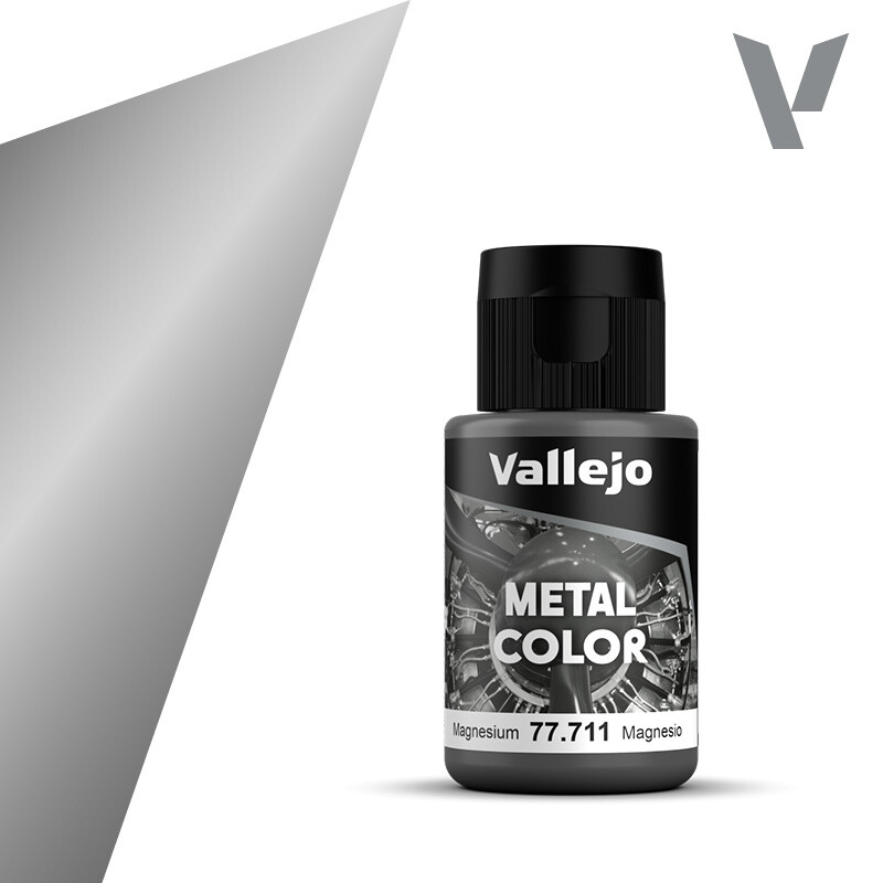 Vallejo Metal Color 77711 Metallicfarbe, 32 ml, Magnesium - Bild 3