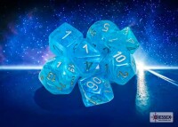 Luminary Sky/Silver RPG Dice Set 3