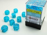 Luminary Sky/Silver 36x 12mm W6 Dice Set gallery