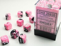 Gemini Black Pink/White 36x 12mm W6 Dice gallery