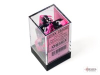 Gemini Black Pink/White RPG Dice Set 2