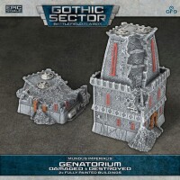 Battlefield in a Box Mundus Imperialis Genatorium Damaged &a