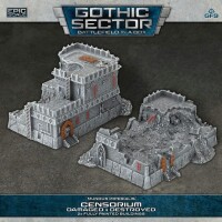 Battlefield in a Box Mundus Imperialis Censorium Damaged &am