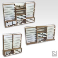 Modulares Wandregal für Farben x5 (Modular Paint Hanger
