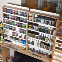 Modulares Wandregal für Farben x5 (Modular Paint Hanger