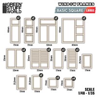 Miniatur Fenster Basisquadratische groß 2