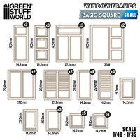Miniatur Fenster Basisquadratische klein 2