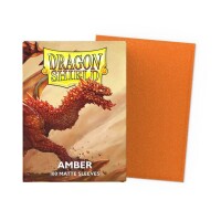 Dragon Shield Matte Amber 100 protective Sleeves