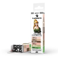 AK Interactive Playmarkers Skin and Flesh Tones Set