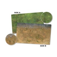 Hextech Game Mat 1 Grasslands Arid Urban Double Sided Hex Ma