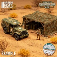 Miniatur-Tarnnetze Grün 1:48 4