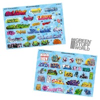Nassschiebebilder Graffiti-Set 1 1:87 H0 2