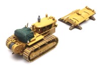 Artitec Planierraupe D7 gelb Eisenbahntransport H0 2