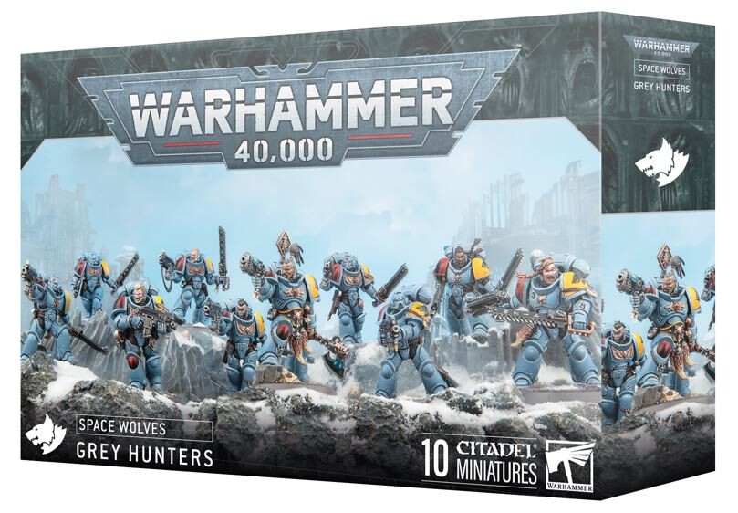 Warhammer 40k Space Wolves Grey Hunter / Graumähnen - Bild 2