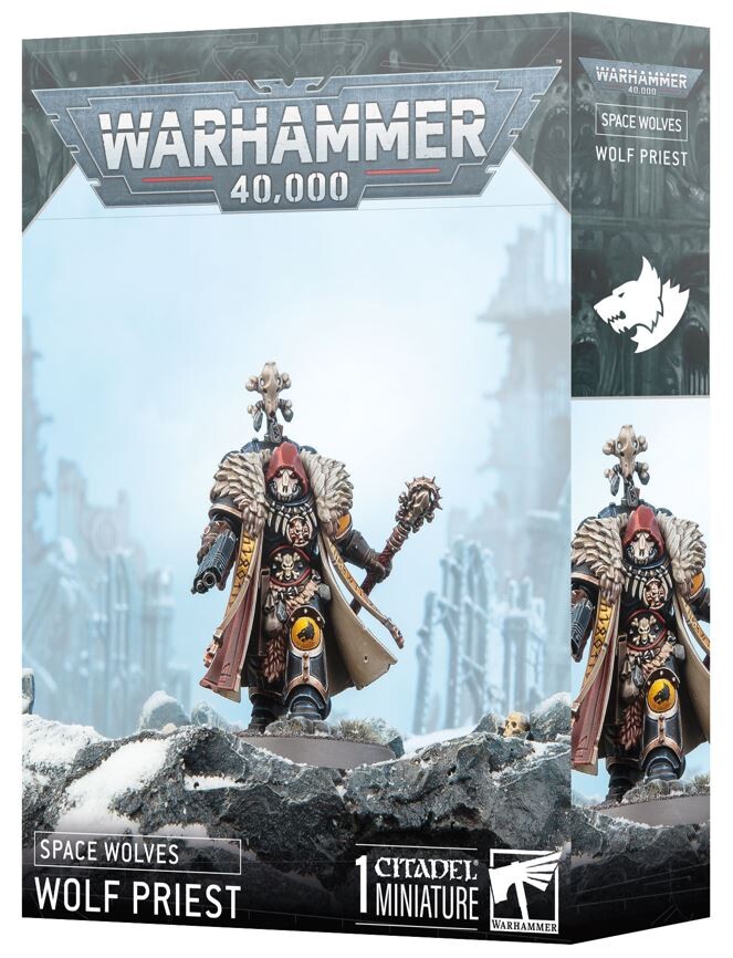 Games Workshop Gris Figurine Warhammer 40K - Space Wolves Pretre Loup (2025) - Bild 4