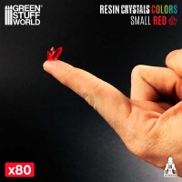 Harzkristalle Rot klein 4