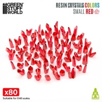 Harzkristalle Rot klein 5