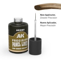 AK Interactive Precision Panel Liners Raw Umber Greenish 30m