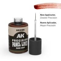 AK Interactive Precision Panel Liners Dark Rust 30ml 2