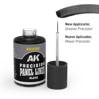 AK Interactive Precision Panel Liners Black 30ml 2