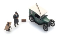 Artitec Austin 7 Kastenwagen Singer mit Verkäufer H0 4