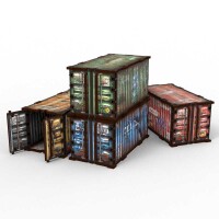 GSW Vorbemalter WTC-Container Sci-Fi Set (4)