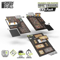 GSW Vorbemaltes faltbares WTC-Geländeset - Orks (4+6+4)