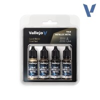 Vallejo True Metallic Metal Aged Metal Paint Set (4) 2