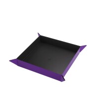 Gamegenic Magnetic Dice Tray Square Black & Purple 2