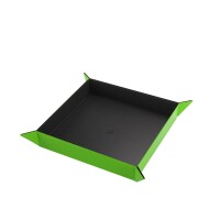 Gamegenic Magnetic Dice Tray Square Black & Green 2