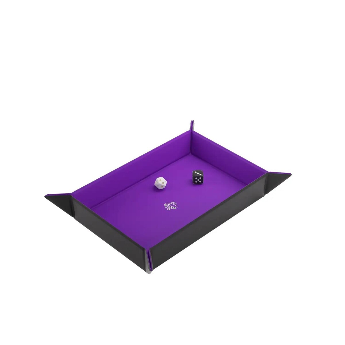 Schwarz/Lila Gamegenic Magnetic Dice Tray Rectangular Black & Purple
