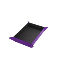 Gamegenic Magnetic Dice Tray Rectangular Black & Purple 