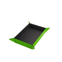 Gamegenic Magnetic Dice Tray Rectangular Black & Green 2