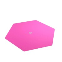Gamegenic Magnetic Dice Tray Hexagonal Black & Pink 3