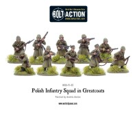 Polish Infantry Squad in Greatcoats 28mm