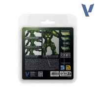 Vallejo True Metallic Metal Amber Green Paint Set (4) 3