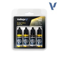 Vallejo True Metallic Metal Radiant Yellow Paint Set (4) 2