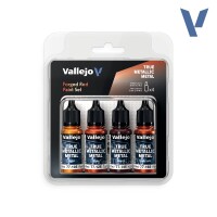 Vallejo True Metallic Metal Forged Red Paint Set (4) 2
