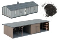 Faller Baracke mit Kohleschuppen H0 5