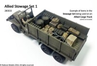 Allied Stowage Set 1 1/56 28mm 6
