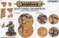 Shattered Dominion 40 und 65mm Round Bases (26 Bases)