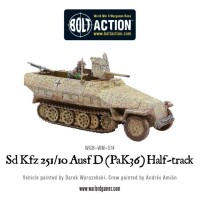 Sd.Kfz 251/10 ausf D (Pak 36) Half Track 28mm 3