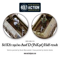 Sd.Kfz 251/10 ausf D (Pak 36) Half Track 28mm 5