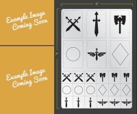 Vehicle Swords and Axes Airbrush Stencil gallery