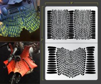 Snake Skin Airbrush Stencil (Organik) gallery