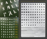 Military Lettering Airbrush Stencil 3 (L gallery