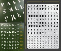 Military Lettering Airbrush Stencil 4 (L gallery