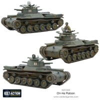 Chi-Ha Platoon Japanese Medium Tanks 28mm 2