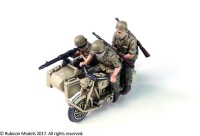 German Motorcycle R75 with Sidecar (DAK) 1/56 28mm 3