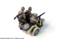 German Motorcycle R75 with Sidecar (DAK) 1/56 28mm 4